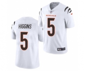 Men's Cincinnati Bengals #5 Tee Higgins White Vapor Untouchable Limited Stitched Jersey