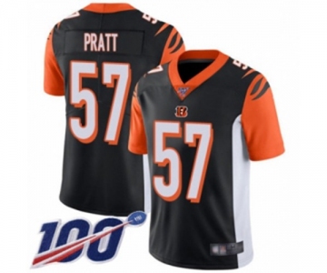 Men's Cincinnati Bengals #57 Germaine Pratt Black Team Color Vapor Untouchable Limited Player 100th Season Football Jersey