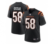 Men's Cincinnati Bengals #58 Joseph Ossai Black Football Stitched Game Jersey