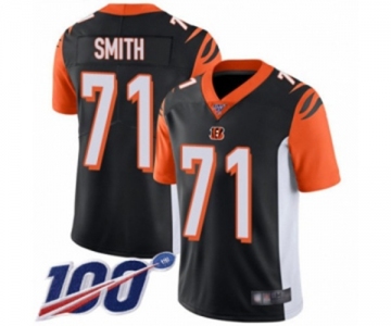 Men's Cincinnati Bengals #71 Andre Smith Black Team Color Vapor Untouchable Limited Player 100th Season Football Jersey