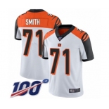 Men's Cincinnati Bengals #71 Andre Smith White Vapor Untouchable Limited Player 100th Season Football Jersey