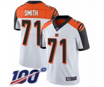 Men's Cincinnati Bengals #71 Andre Smith White Vapor Untouchable Limited Player 100th Season Football Jersey