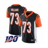 Men's Cincinnati Bengals #73 Jonah Williams Black Team Color Vapor Untouchable Limited Player 100th Season Football Jersey