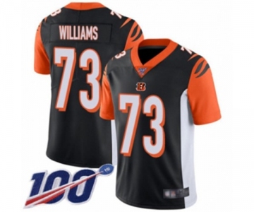 Men's Cincinnati Bengals #73 Jonah Williams Black Team Color Vapor Untouchable Limited Player 100th Season Football Jersey