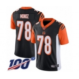 Men's Cincinnati Bengals #78 Anthony Munoz Black Team Color Vapor Untouchable Limited Player 100th Season Football Jersey