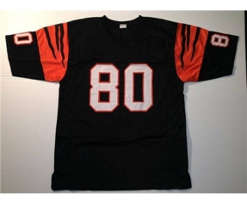 Men's Cincinnati Bengals #80 Cris Collinsworth Throwback Stitched Jersey