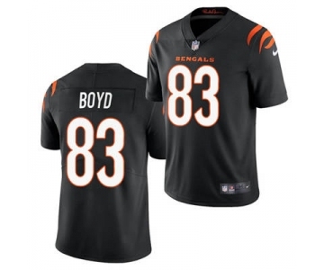 Men's Cincinnati Bengals #83 Tyler Boyd 2021 Black Vapor Untouchable Limited Stitched Football Jersey