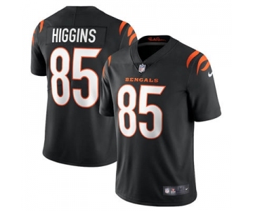 Men's Cincinnati Bengals #85 Tee Higgins 2021 Black Vapor Untouchable Limited Stitched Football Jersey