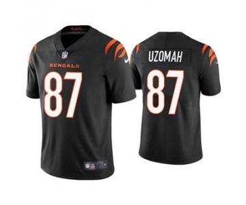 Men's Cincinnati Bengals #87 C.J. Uzomah 2021 New Black Vapor Untouchable Limited Stitched Football Jersey