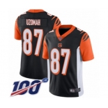 Men's Cincinnati Bengals #87 C.J. Uzomah Black Team Color Vapor Untouchable Limited Player 100th Season Football Jersey