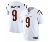 Men's Cincinnati Bengals #9 Joe Burrow 2021 White Vapor Limited Stitched Football Jersey