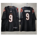 Men's Cincinnati Bengals #9 Joe Burrow Black 2023 F.U.S.E. Vapor Untouchable Limited Stitched Jersey