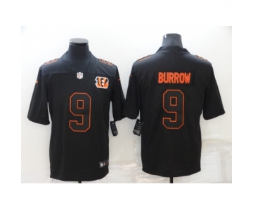 Men's Cincinnati Bengals #9 Joe Burrow Black Alternate Vapor Limited Jersey