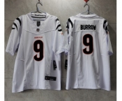 Men's Cincinnati Bengals #9 Joe Burrow White 2023 F.U.S.E. Vapor Untouchable Limited Stitched Jersey