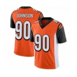 Men's Cincinnati Bengals #90 Michael Johnson Orange Vapor Stitched Football Jersey