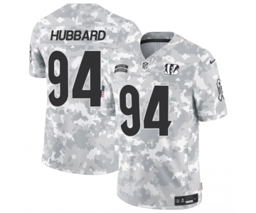 Men's Cincinnati Bengals #94 Sam Hubbard 2024 F.U.S.E Arctic Camo Salute To Service Limited Stitched Football Jersey