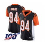 Men's Cincinnati Bengals #94 Sam Hubbard Black Team Color Vapor Untouchable Limited Player 100th Season Football Jersey