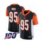 Men's Cincinnati Bengals #95 Renell Wren Black Team Color Vapor Untouchable Limited Player 100th Season Football Jersey