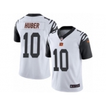 Men's Nike Cincinnati Bengals #10 Kevin Huber Limited White Rush NFL Jersey