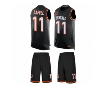 Men's Nike Cincinnati Bengals #11 Brandon LaFell Limited Black Tank Top Suit NFL Jersey