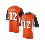 Men's Nike Cincinnati Bengals #12 Mohamed Sanu Limited Orange Alternate NFL Jersey