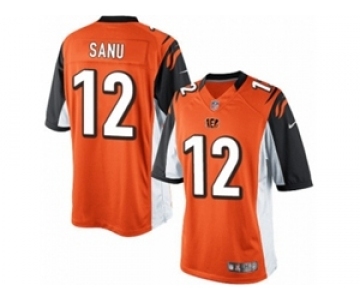 Men's Nike Cincinnati Bengals #12 Mohamed Sanu Limited Orange Alternate NFL Jersey