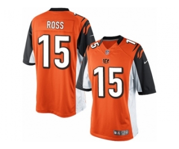 Men's Nike Cincinnati Bengals #15 John Ross Limited Orange Alternate NFL Jersey