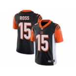 Men's Nike Cincinnati Bengals #15 John Ross Vapor Untouchable Limited Black Team Color NFL Jersey