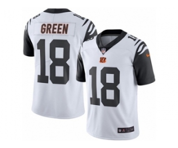 Men's Nike Cincinnati Bengals #18 A.J. Green Limited White Rush NFL Jersey