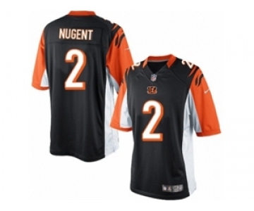 Men's Nike Cincinnati Bengals #2 Mike Nugent Limited Black Team Color NFL Jersey