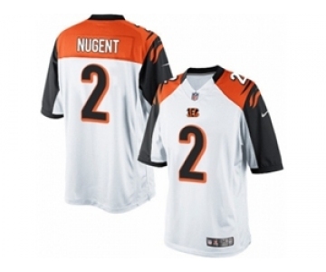 Men's Nike Cincinnati Bengals #2 Mike Nugent Limited White NFL Jersey