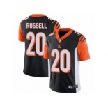 Men's Nike Cincinnati Bengals #20 KeiVarae Russell Vapor Untouchable Limited Black Team Color NFL Jersey