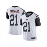 Men's Nike Cincinnati Bengals #21 Darqueze Dennard Limited White Rush NFL Jersey