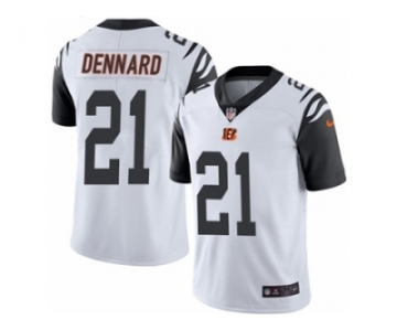 Men's Nike Cincinnati Bengals #21 Darqueze Dennard Limited White Rush NFL Jersey