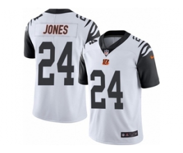 Men's Nike Cincinnati Bengals #24 Adam Jones Limited White Rush NFL Jersey