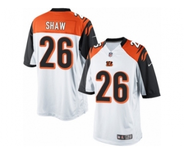 Men's Nike Cincinnati Bengals #26 Josh Shaw Limited White NFL Jersey