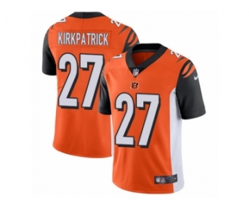 Men's Nike Cincinnati Bengals #27 Dre Kirkpatrick Vapor Untouchable Limited Orange Alternate NFL Jersey