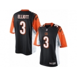 Men's Nike Cincinnati Bengals #3 Jake Elliott Limited Black Team Color NFL Jersey