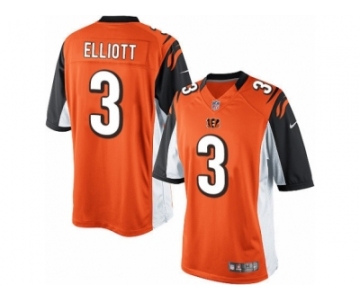 Men's Nike Cincinnati Bengals #3 Jake Elliott Limited Orange Alternate NFL Jersey