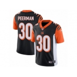 Men's Nike Cincinnati Bengals #30 Cedric Peerman Vapor Untouchable Limited Black Team Color NFL Jersey