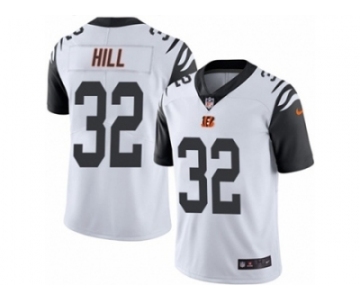 Men's Nike Cincinnati Bengals #32 Jeremy Hill Limited White Rush NFL Jersey