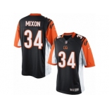 Men's Nike Cincinnati Bengals #34 Joe Mixon Limited Black Team Color NFL Jersey