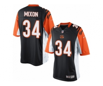 Men's Nike Cincinnati Bengals #34 Joe Mixon Limited Black Team Color NFL Jersey