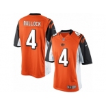 Men's Nike Cincinnati Bengals #4 Randy Bullock Limited Orange Alternate NFL Jersey