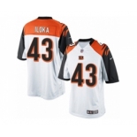 Men's Nike Cincinnati Bengals #43 George Iloka Limited White NFL Jersey