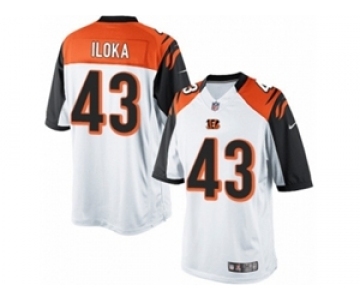 Men's Nike Cincinnati Bengals #43 George Iloka Limited White NFL Jersey