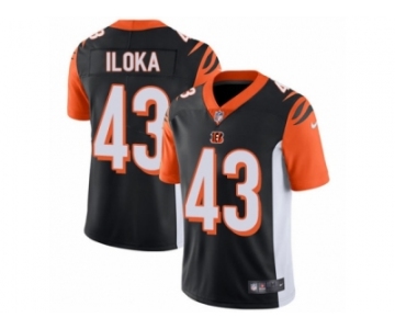 Men's Nike Cincinnati Bengals #43 George Iloka Vapor Untouchable Limited Black Team Color NFL Jersey