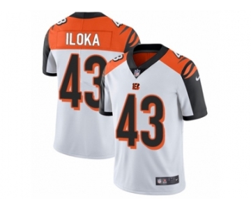 Men's Nike Cincinnati Bengals #43 George Iloka Vapor Untouchable Limited White NFL Jersey