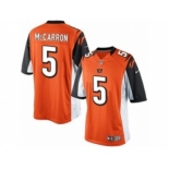 Men's Nike Cincinnati Bengals #5 AJ McCarron Limited Orange Alternate NFL Jersey