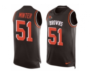 Men's Nike Cincinnati Bengals #51 Kevin Minter Limited Black Player Name & Number Tank Top NFL Jersey